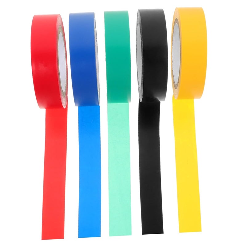 Electrical Tape Assortment Kit Strong Adhesive Indoor Set 10 Colors 33 Feet - Image 1